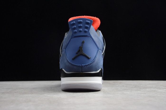 air jordan 4 wntr loyal blue habanero red black cq9597-401