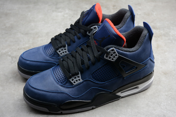 air jordan 4 wntr loyal blue habanero red black cq9597-401