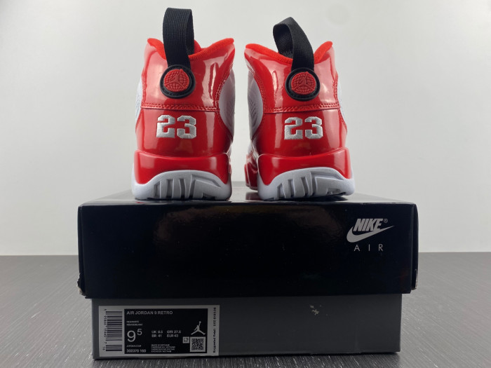 jordan 9 retro white gym red - 302370-160